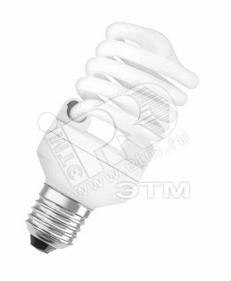 Лампа энергосберегающая КЛЛ 24/827 E27 D57х118 микроспираль Osram
