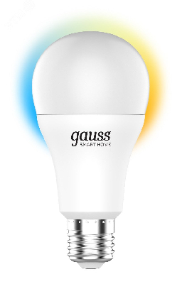 Лампа светодиодная умная LED 10 Вт 1055 Лм 2700-6500К E27 A60 изм.цвет.темп.+диммирование управление по Wi-Fi Smart Home Gauss