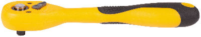 Вороток (трещотка), механизм легированная сталь 40Cr, полностью прорезиненная ручка, 1/4'', 72 зубца