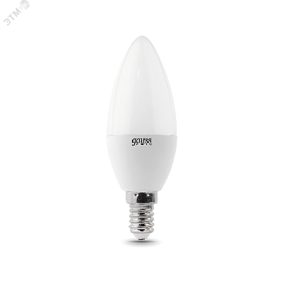 Лампа светодиодная LED 10 Вт 710 Лм 3000К теплая Е14 Свеча Elementary Gauss