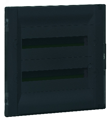 Щит встраиваемый пластиковый 2х18, прозрачная дверь с клеммником заземления нейтрали
