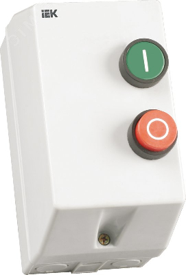 Пускатель магнитный КМИ 9А катушка управления 380В АС IP54 с кнопками П+С РТИ-1314