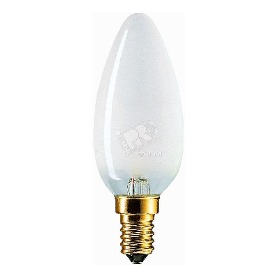 Лампа накаливания декоративная ДС 60вт B35 230в E14 матовая (свеча)