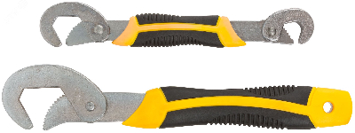 Ключи универсальные, прорезиненные ручки, 2 шт (9-22 мм, 23-32 мм)