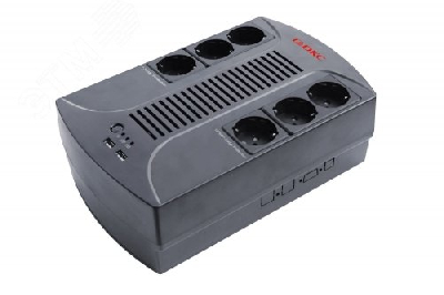 Линейно-интерактивный ИБП ДКС серии Info PDU, 800 ВА/480 Вт, 1/1, 6xSchuko, USB для зарядки (2), USB + RJ11, 1x8Aч