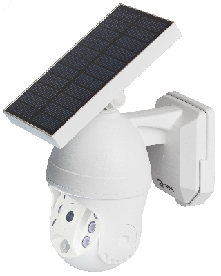 Светильник уличный  ERAFS012-10 на солнечной батарее настенный Камера с датчиком движения 6 LED
