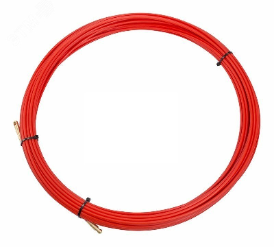 Протяжка кабельная (мини УЗК в бухте), стеклопруток, d=3.5 мм 20 м красная, REXANT