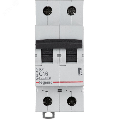 Выключатель автоматический двухполюсный RX3 4,5 кА C 16 А