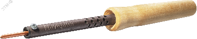 Паяльник деревянная ручка клин прямой NSE-Pes01-40W-СP