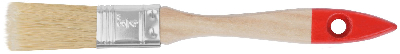 Кисть флейцевая ''Стандарт'', натур.светлая щетина, деревянная ручка 3/4'' (19 мм)