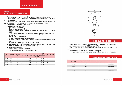 Лампа светодиодная LED 8вт Е27 А60 белый СДФ-8-1