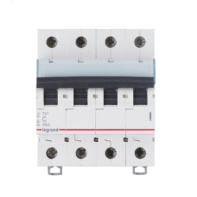 Выключатель автоматический четырехполюсный 50А C TX3 6кА