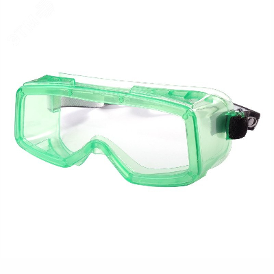 Очки защитные закрытые с непрямой вентиляцией ЗН5 ЭТАЛОН (РС) (легкие очки в мягком корпусе с       защитным стеклом из бесцветного поликарбоната, с  регулируемой наголовной лентой. -5C +55C)