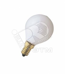 Лампа накаливания декоративная ДШ 60вт P45 230в E14 (шар) Osram