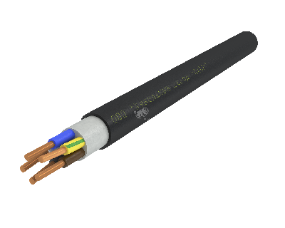 Кабель силовой ППГнг(А)-HF 5х4ок(N.PE)-0.66 однопроволочный черный (барабан)