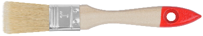Кисть флейцевая ''Стандарт'', натур.светлая щетина, деревянная ручка 1'' (25 мм)