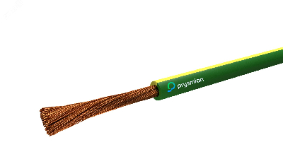 Провод установочный ПуГВнг(А)-LS 1х0.75Желто-зеленый