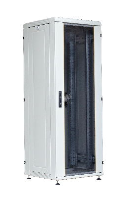 Шкаф сетевой 19` 18U 600х800 мм стеклянная передн я дверь серый часть 3 из 3