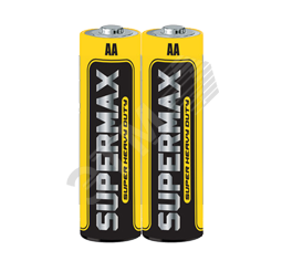 Батарейка  R6 (АА) 1.5V Zinc carbon 2S в шринке Supermax