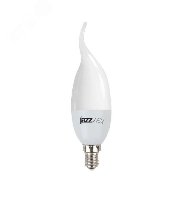 Лампа светодиодная LED 9Вт Е14 теплый матовая свеча на ветру