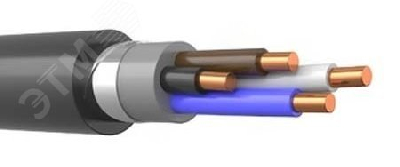 Кабель силовой ВБШвнг(А)-LS 4х4,0 ок (N)-0,66 ТРТС