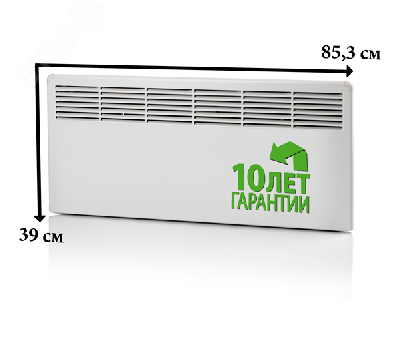 Конвектор 1000W с механическим термостатом IP21 389мм