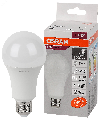 Лампа светодиодная LED 20 Вт E27 4000К 1600Лм груша 220 В (замена 150Вт) OSRAM