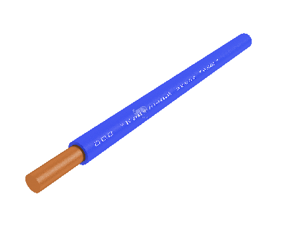 Провод силовой ПуВнг (А)-LS 1х0.75 синий бухта однопроволочный