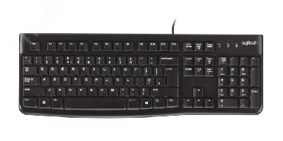 Клавиатура проводная K120, 104 клавиши, USB-A, черный
