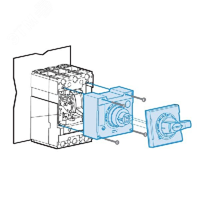 Выносная поворотная рукоятка EH5-S 3P,TS1600