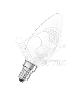 Лампа накаливания декоративная ДС 40вт B35 230в E14(свеча) Osram