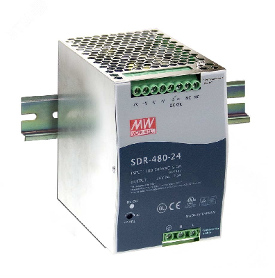 Блок питания однофазный 480W 24V 20A (SDR-480-24) MEAN WELL