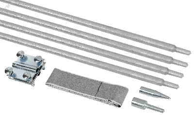 Комплект заземления 3/16 безмуфтовое соединение горячеоцинкованная сталь