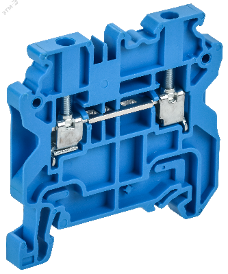 ARMAFIX Колодка клеммная CY2.5BU винтовая 2,5мм2 проходная синяя Ex IEK