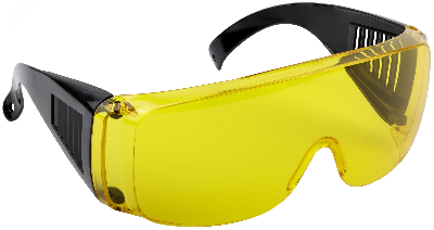 Очки защитные с дужками желтые