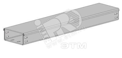 Короб замковый ГКЗ-100х100х2000мм 1,0мм (цинк)