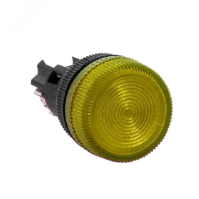 Лампа ENS-22 желтая с подсветкой 380В