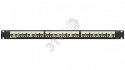 Патч-панель 19'',1U,CAT5E, 24 модуля RJ45,        неэкранир ованная