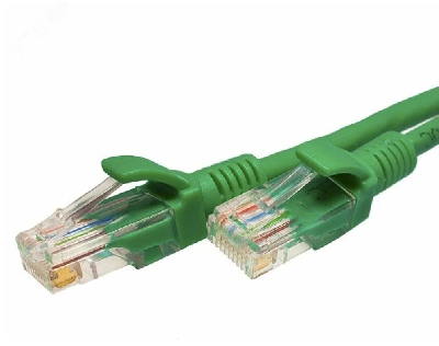 Патч-корд U/UTP Cat.5e 4x2х26AWG (7x0.16mm) Cu PVC зеленый 2м