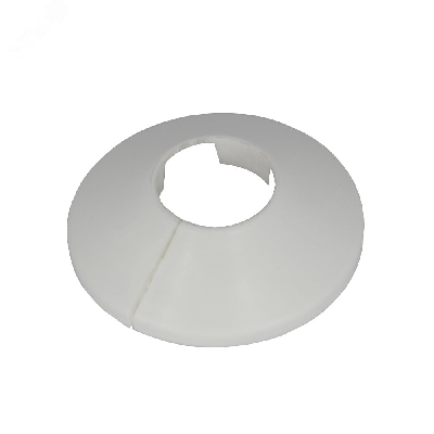 Чашка декоративная (отражатель) 16 мм (45х16Х12мм) разъемная (пластик, белая) (2 шт.)