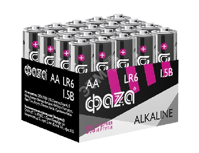 Элемент питания LR 6 (AA) алкалиновая, уп. 20 шт. ФАZА Alkaline Pack-20