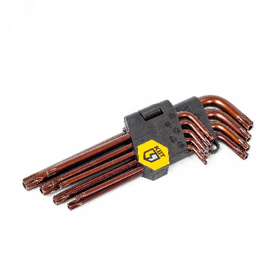 Набор ключей TORX КТ-9-S2 (Т10-Т50) серия KBT-PROFESSIONAL