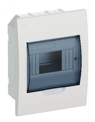 Щит распределительный встраиваемый ЩРв-П-6 IP41 пластиковый белый прозрачная дверь