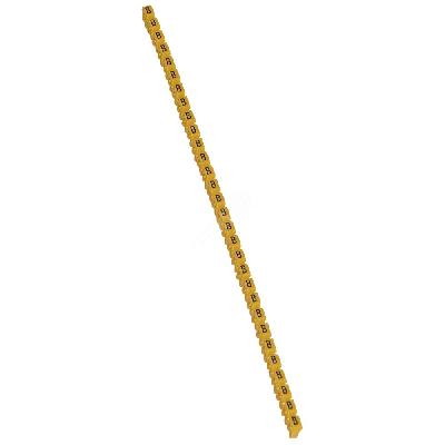 CAB3 Кольцо маркировочное 1.5-2.5мм (B) черное/желтое (300шт)