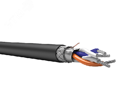 Кабель ТехноКИМ-300 ППнг(A)-HF 2x0.75 бз ТУ 3581-018-53930360-2015 черный