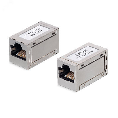 Проходной адаптер RJ45-RJ45 (8p8c) категория 5е экранированный WRline WR-CA-8p8c-C5E-SH