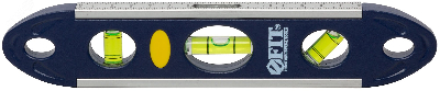 Уровень ''Торпедо'' пластиковый, 3 глазка, магнитный, с алюминиевой рамкой, Профи 230 мм