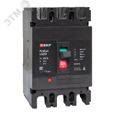 Выключатель автоматический LS250 25кА 3P 250А     ProPact