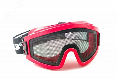 Очки защитные закрытые с прямой вентиляцией ЗП2 PANORAMA СТАЛЬ (универсальный стальной сетчатый экран, широкая полоса обтюрации, возможно ношение с коррегирующими очками,плотное прилигание к лицу,-50°C + 130°C)