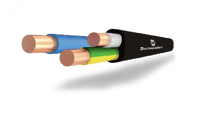 Кабель силовой ВВГ-Пнг(А) 3х4(ок)-0.66 ТРТС однопроволочный